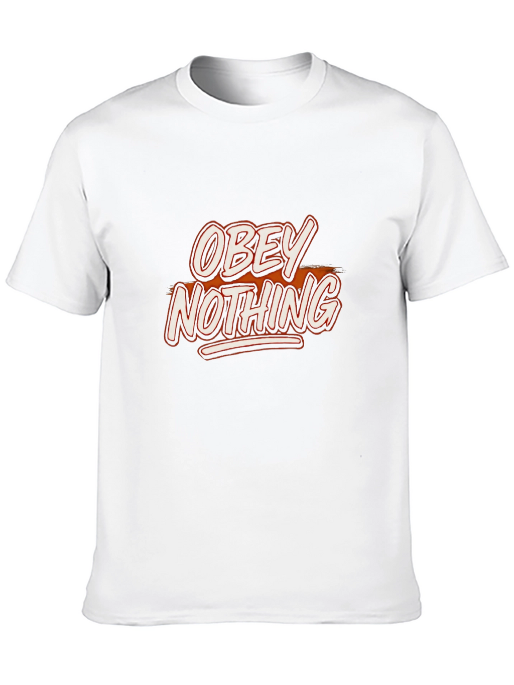 Obey Nothing Graphic Print Black T-Shirt