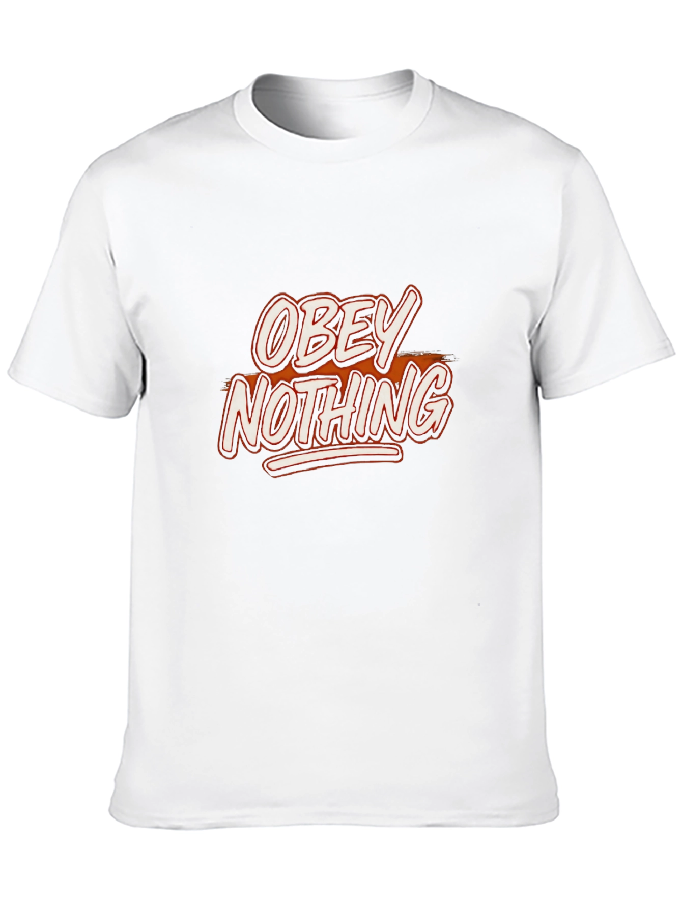 Obey Nothing Graphic Print Black T-Shirt