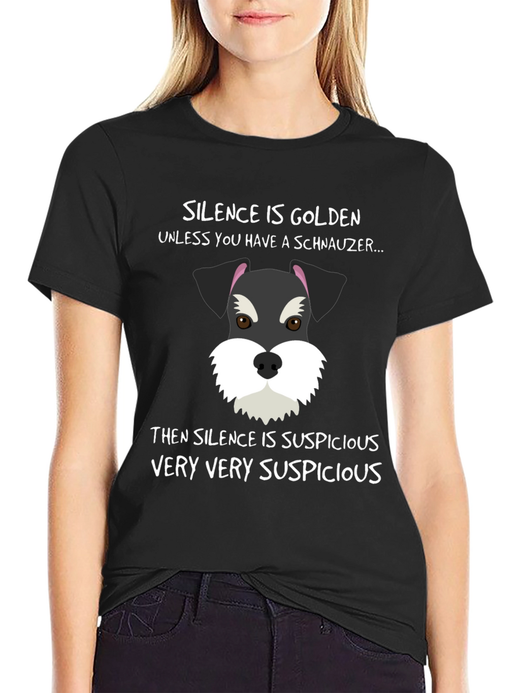 Schnauzer Silence Suspicious T-Shirt