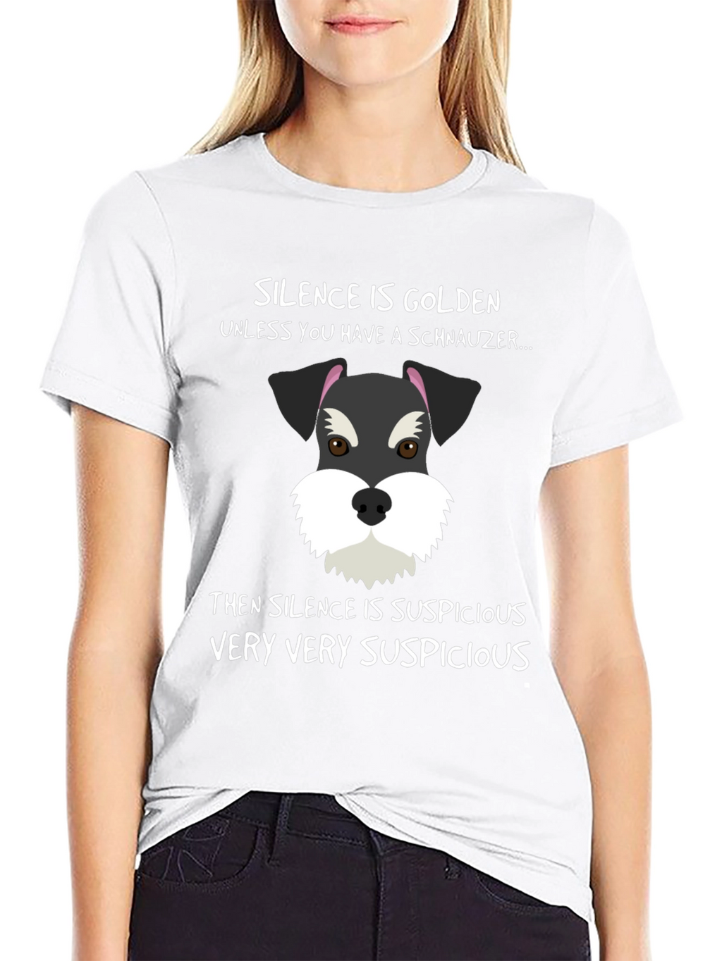 Schnauzer Silence Suspicious T-Shirt