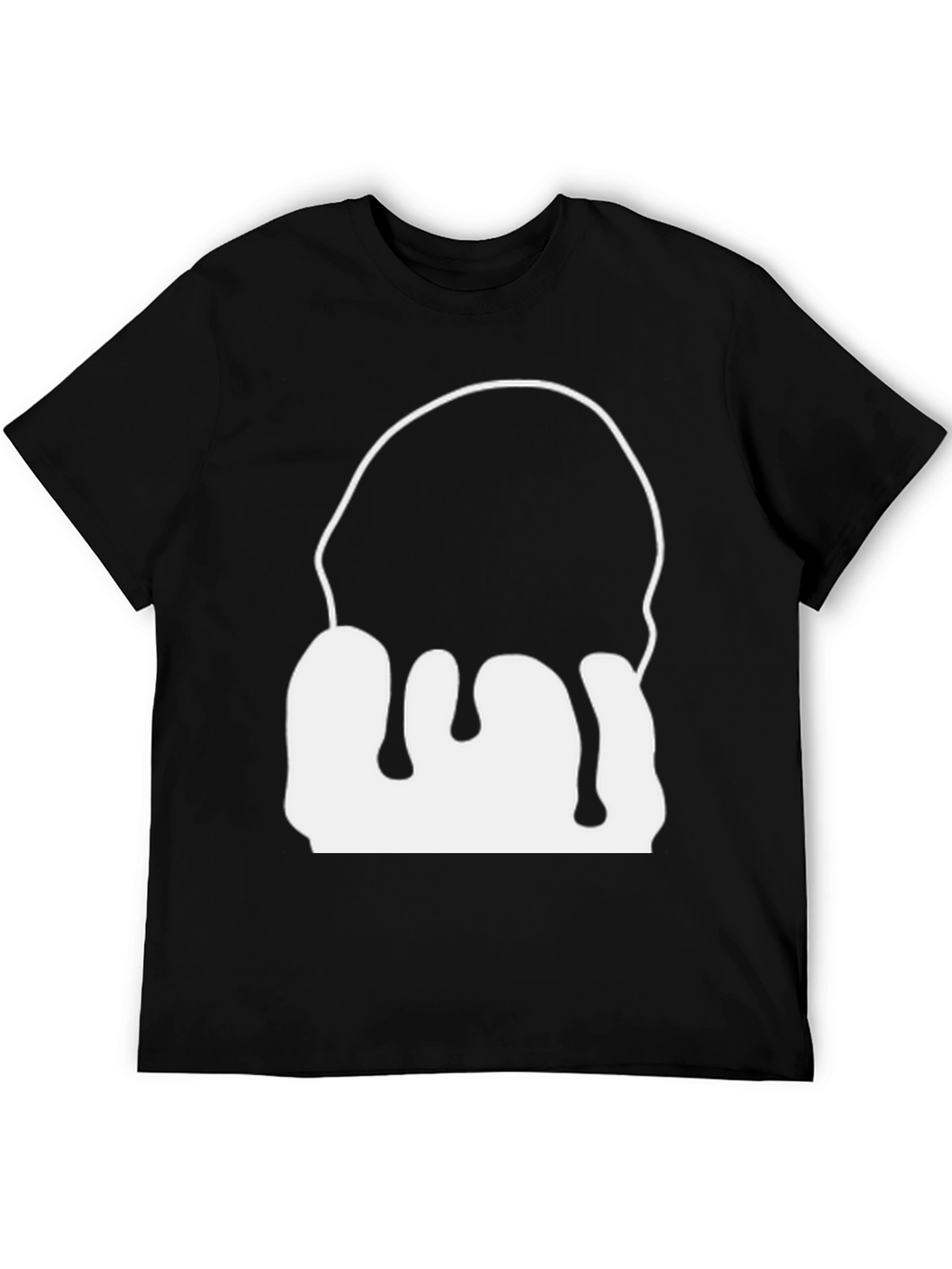Dripping Graphic Black T-Shirt - Modern Style