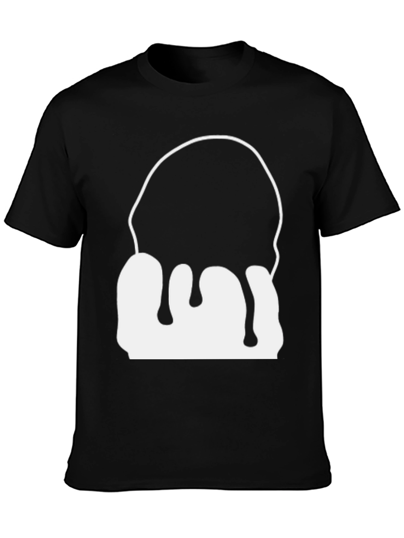Dripping Graphic Black T-Shirt - Modern Style