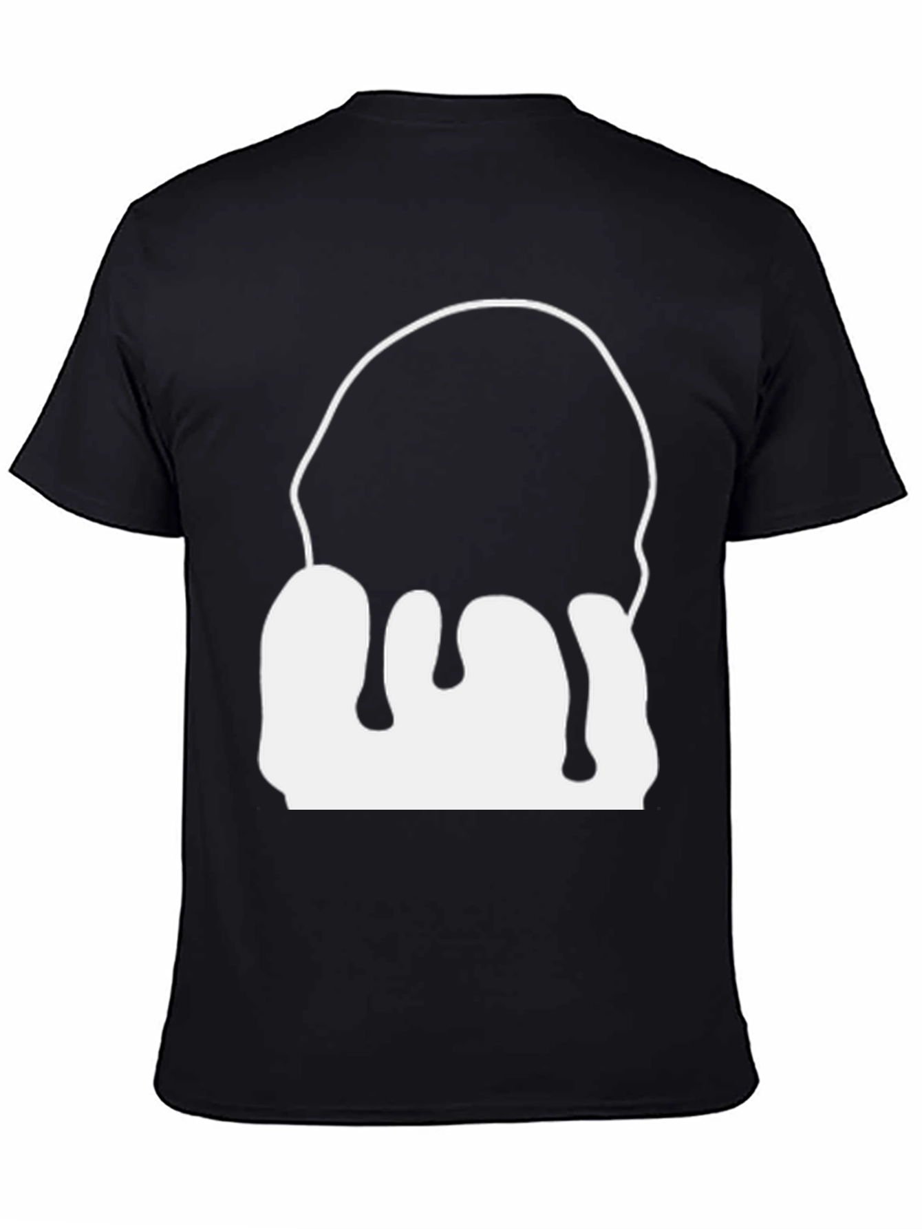 Dripping Graphic Black T-Shirt - Modern Style