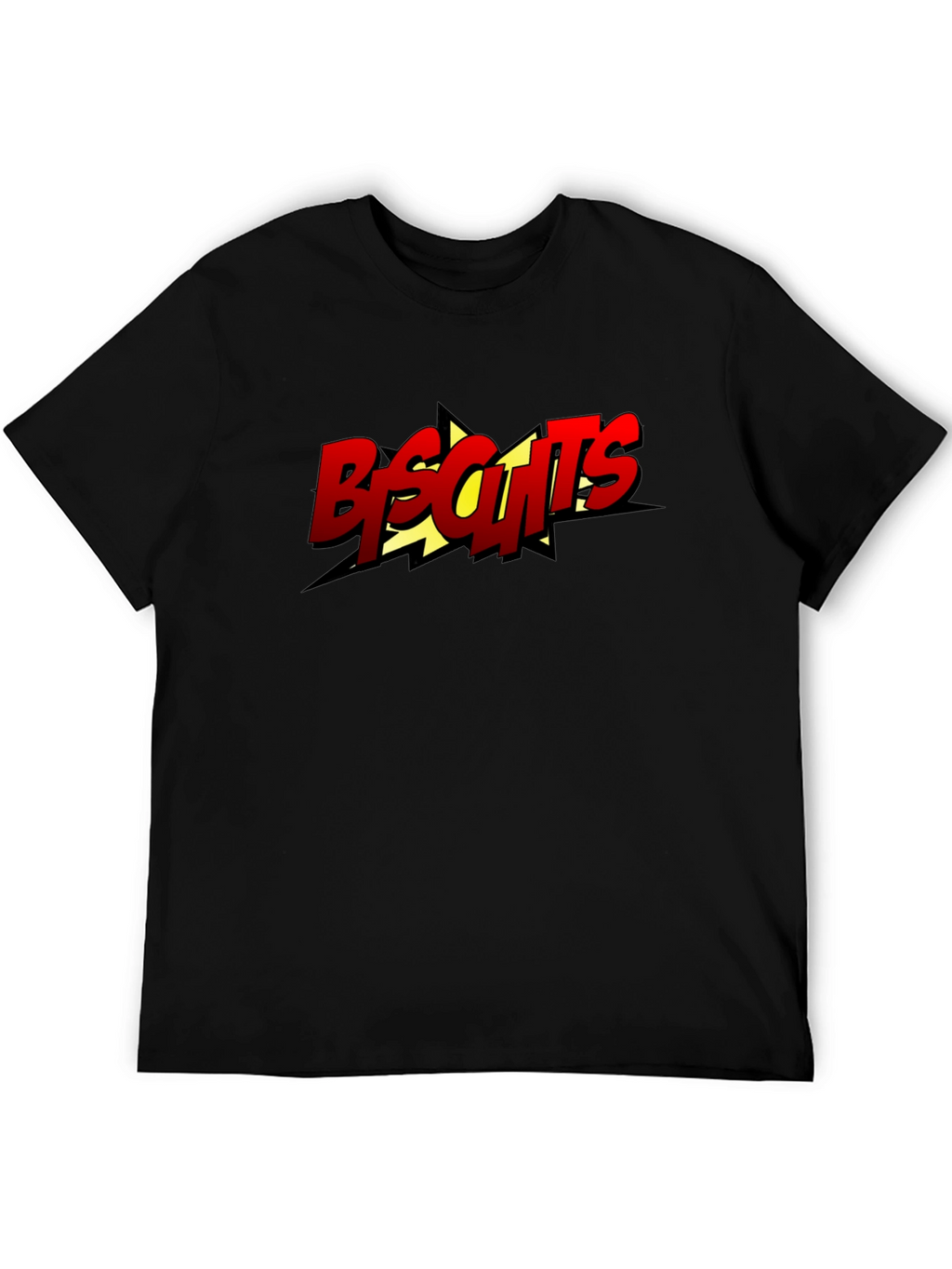Biscuits Graphic Tee - Black Cotton T-Shirt