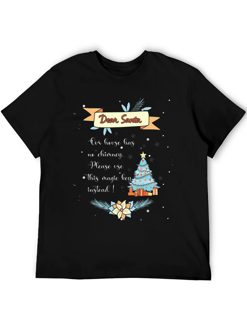 Dear Santa Magic Key Christmas T-Shirt