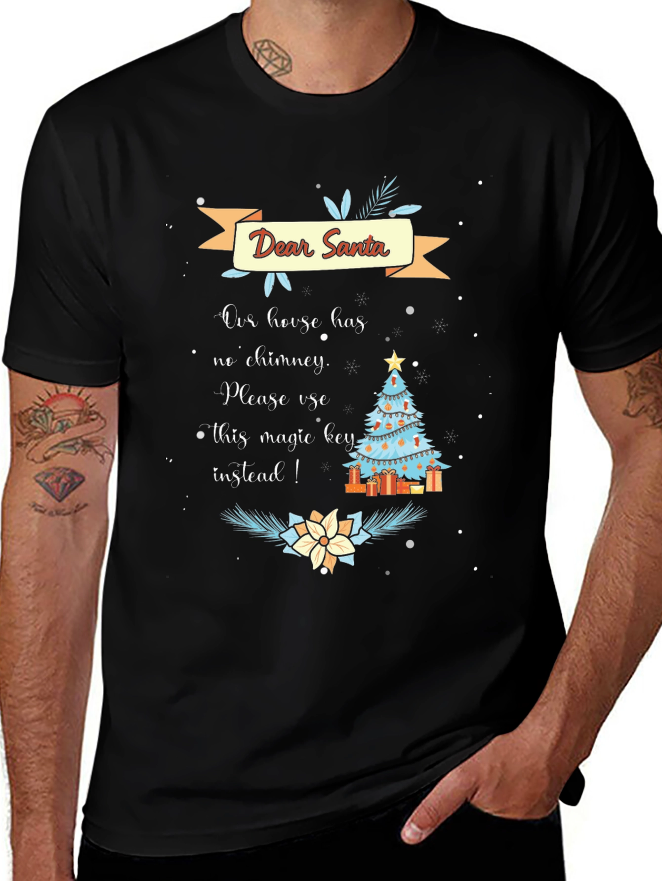 Dear Santa Magic Key Christmas T-Shirt