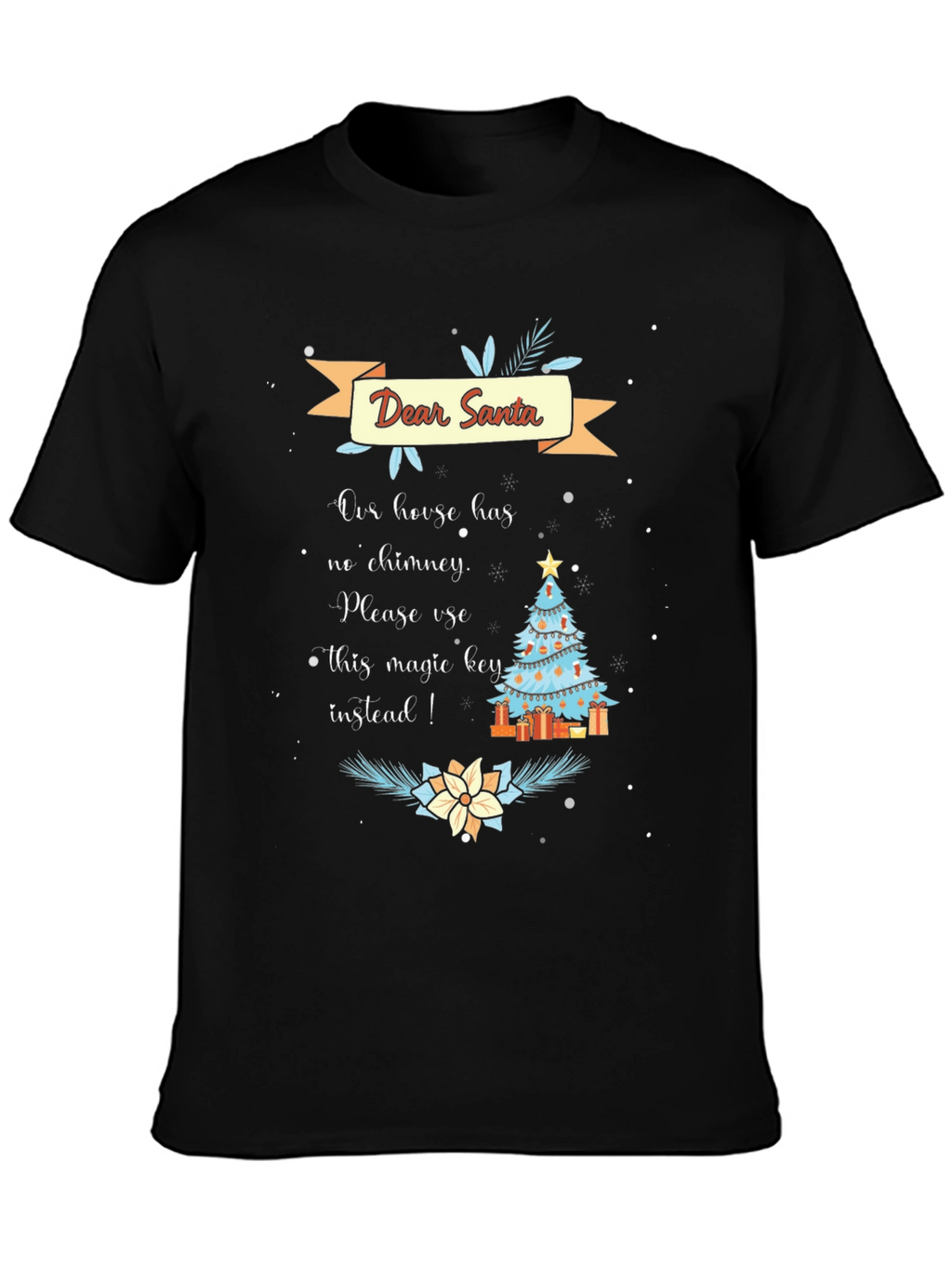 Dear Santa Magic Key Christmas T-Shirt