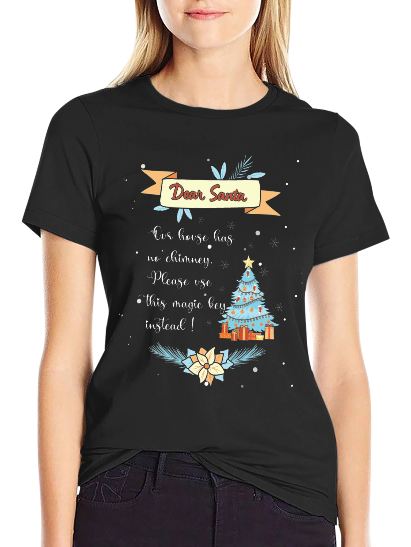 Dear Santa Magic Key Christmas T-Shirt