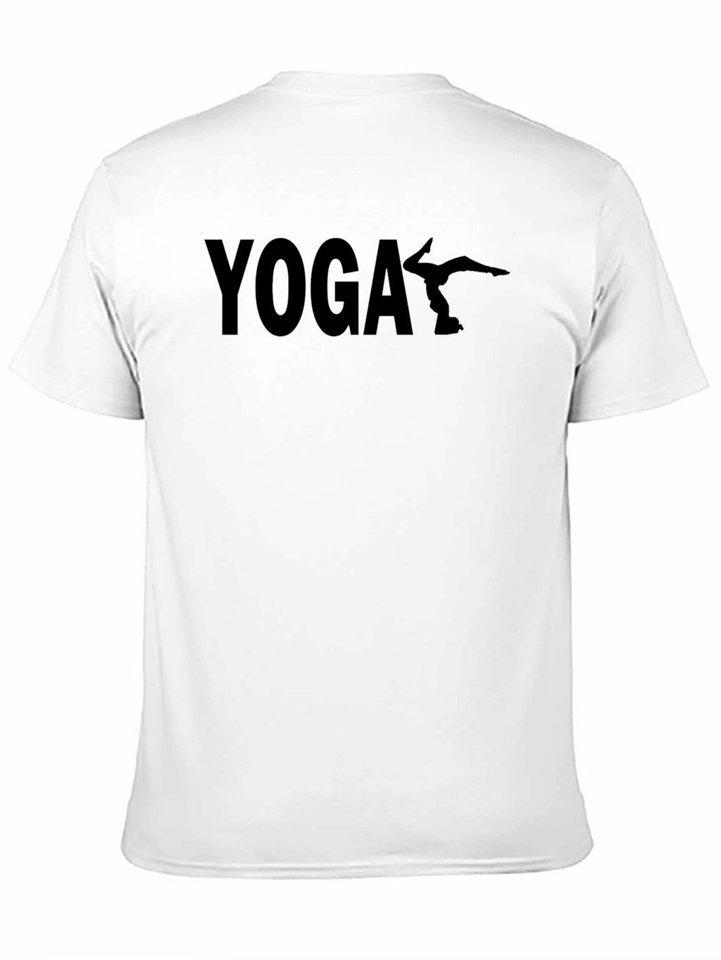 Yoga Silhouette Graphic T-Shirt - Black