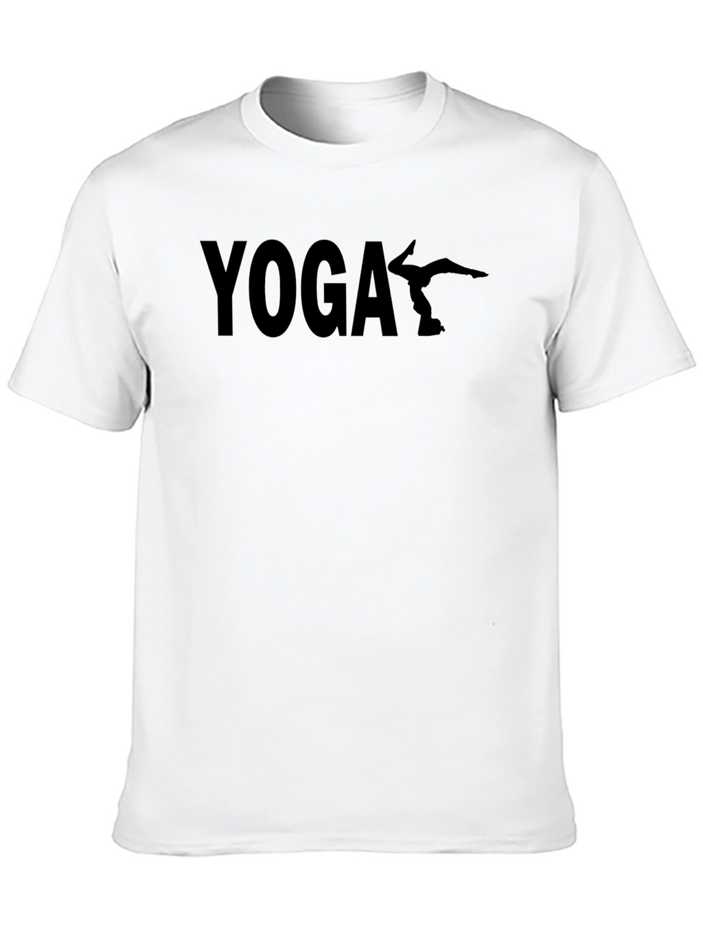 Yoga Silhouette Graphic T-Shirt - Black