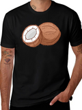 Coconut Graphic Tee - Tropical Fruit T-Shirt