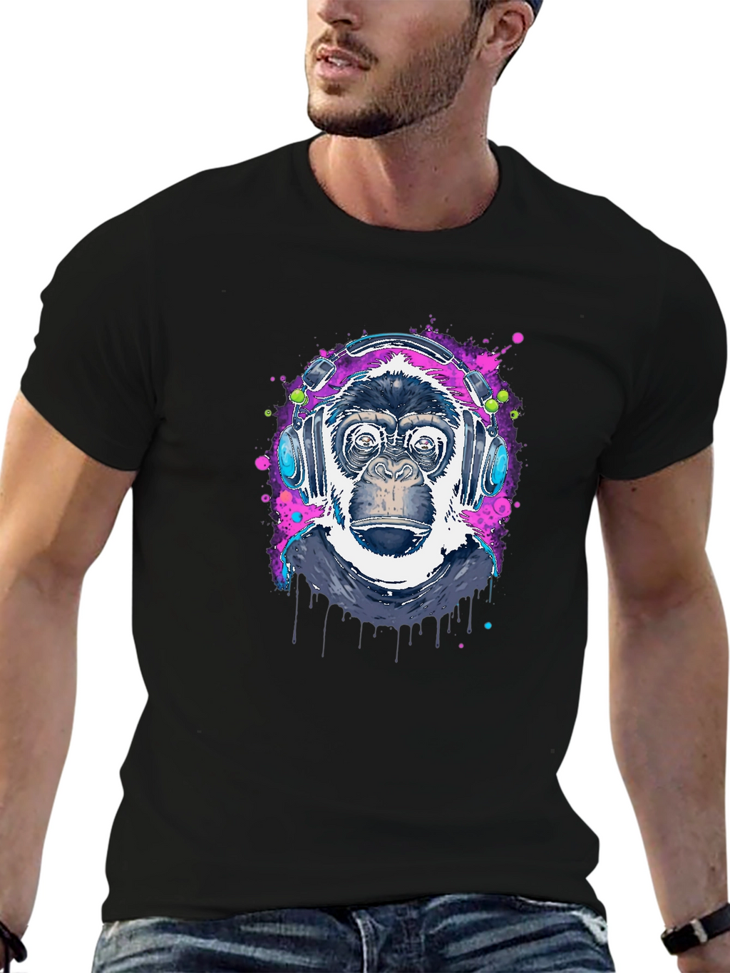 Cool Ape DJ Graphic T-Shirt