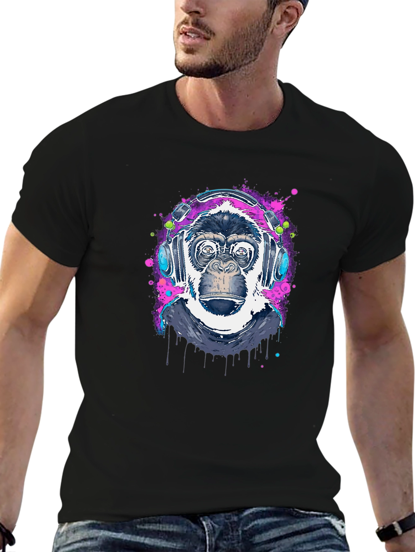 Cool Ape DJ Graphic T-Shirt