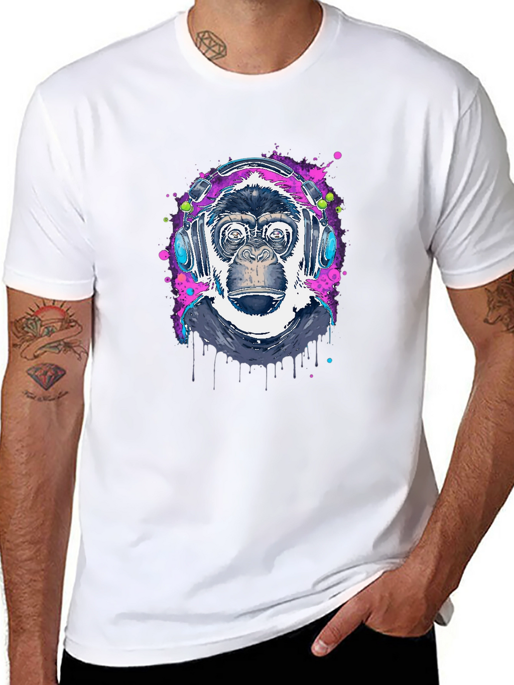 Cool Ape DJ Graphic T-Shirt