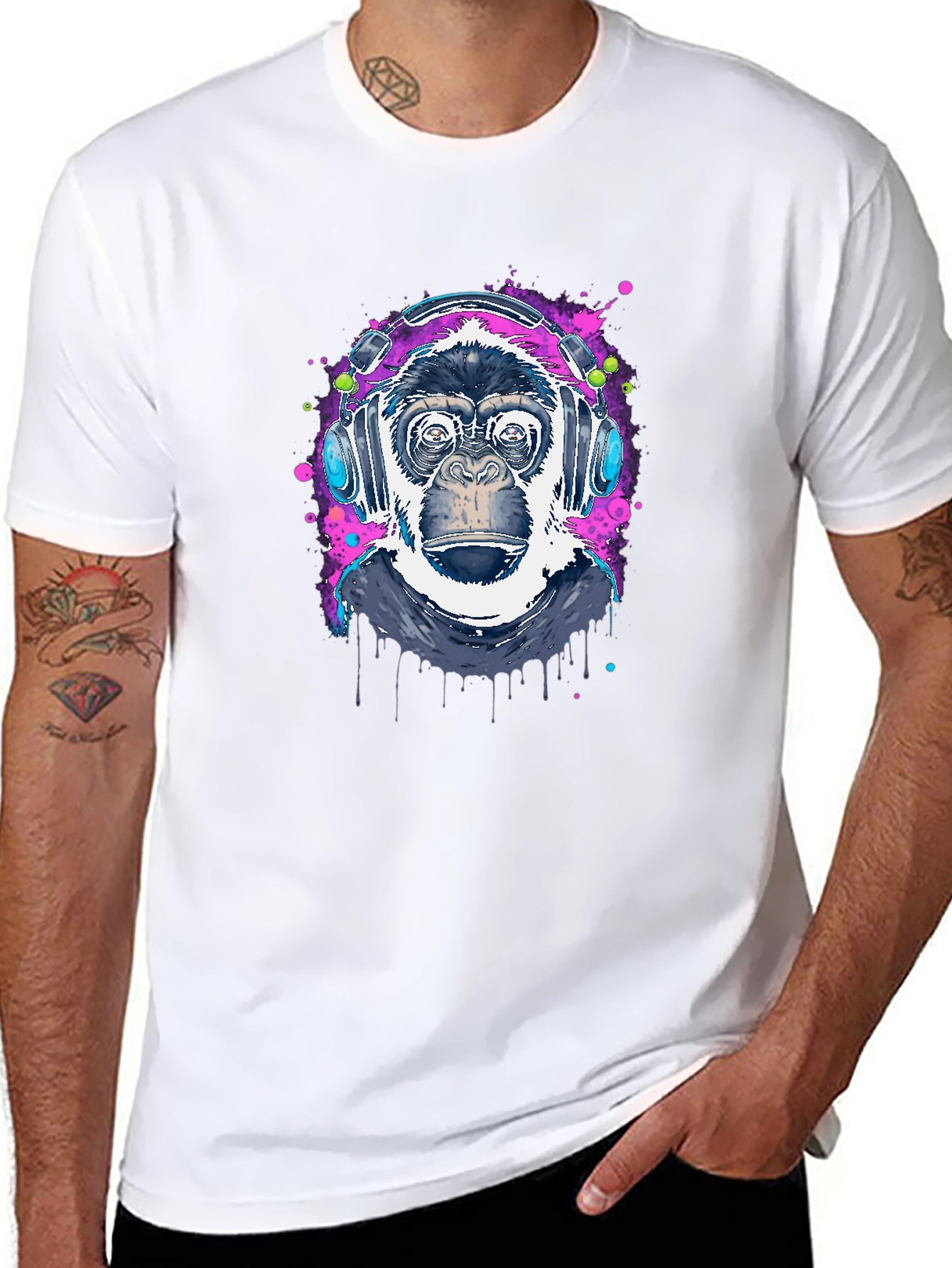 Cool Ape DJ Graphic T-Shirt