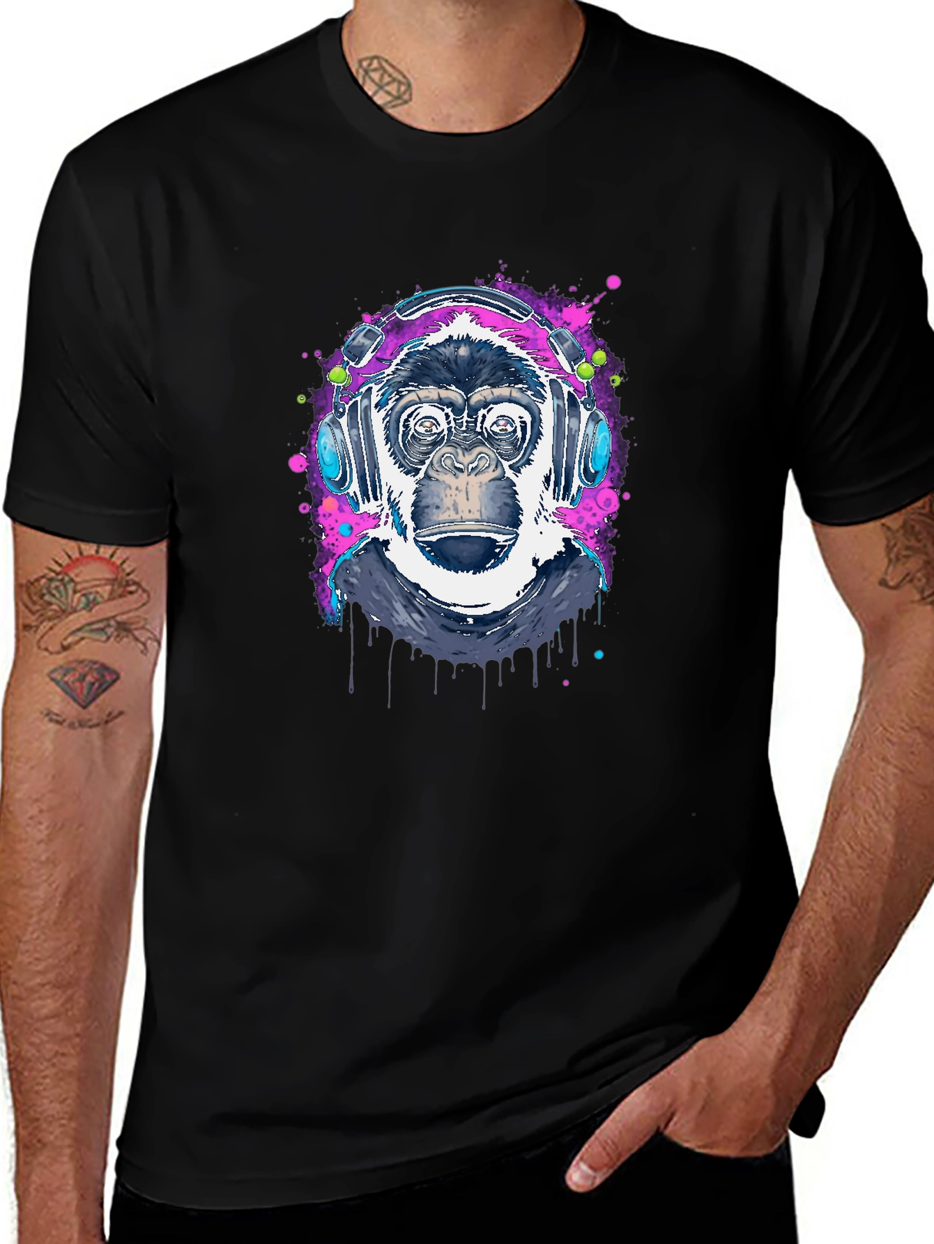 Cool Ape DJ Graphic T-Shirt