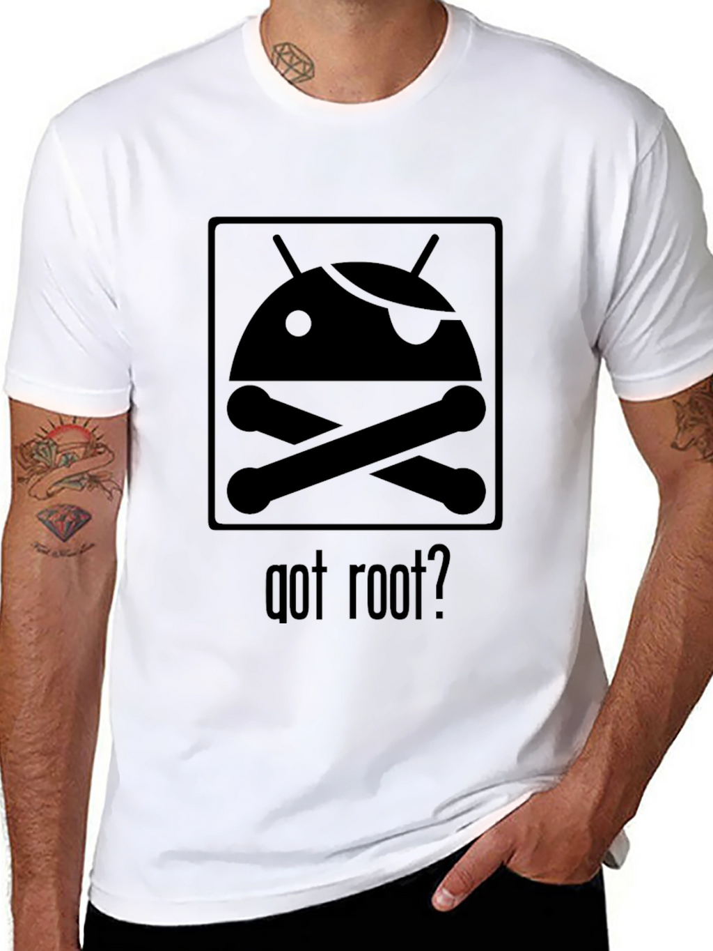 Got Root? Android Pirate Graphic T-Shirt
