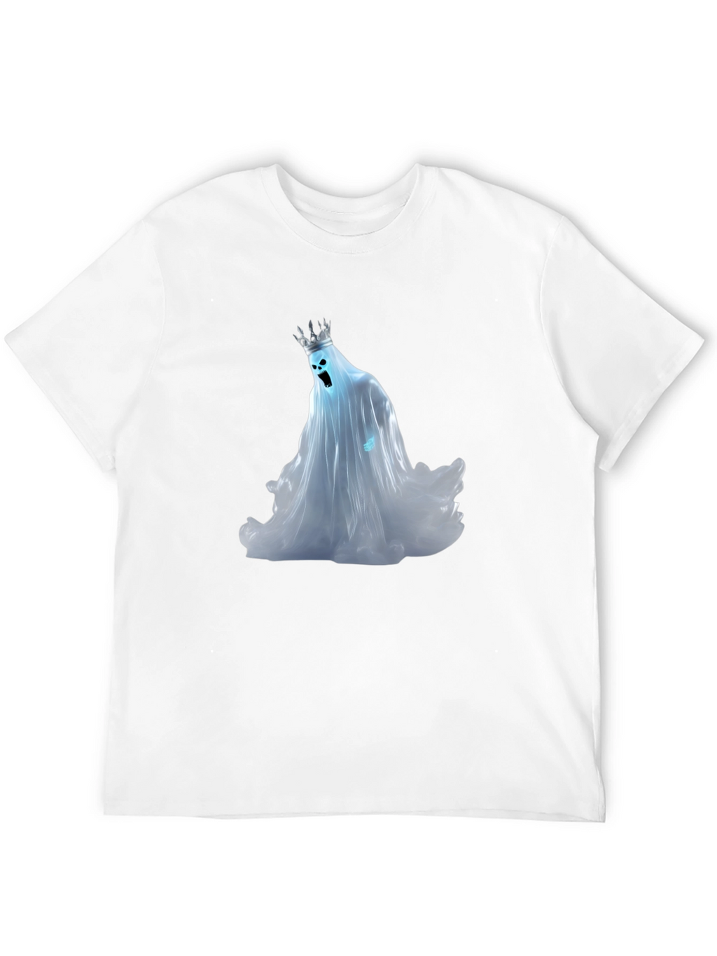 Ghost King Graphic Tee - Black Cotton Shirt