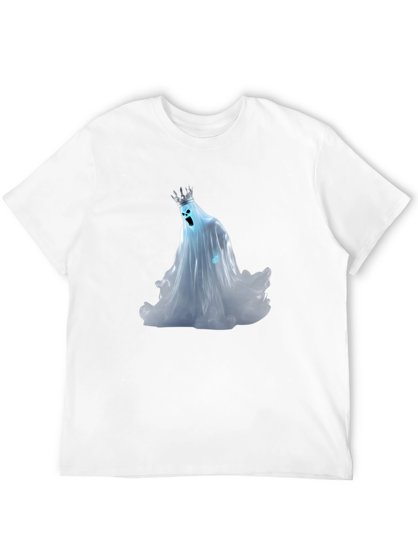 Ghost King Graphic Tee - Black Cotton Shirt