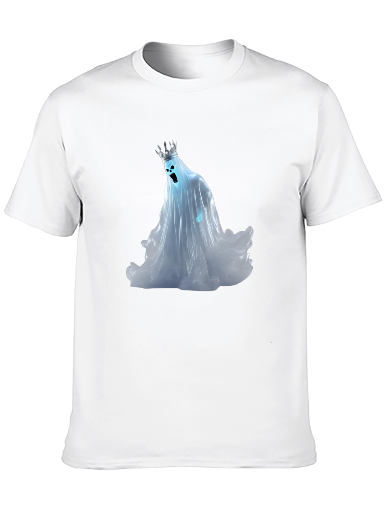 Ghost King Graphic Tee - Black Cotton Shirt