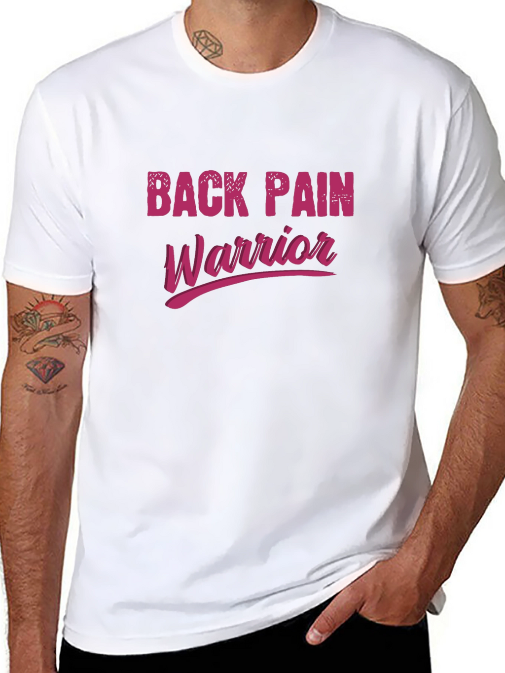 Back Pain Warrior Graphic T-Shirt