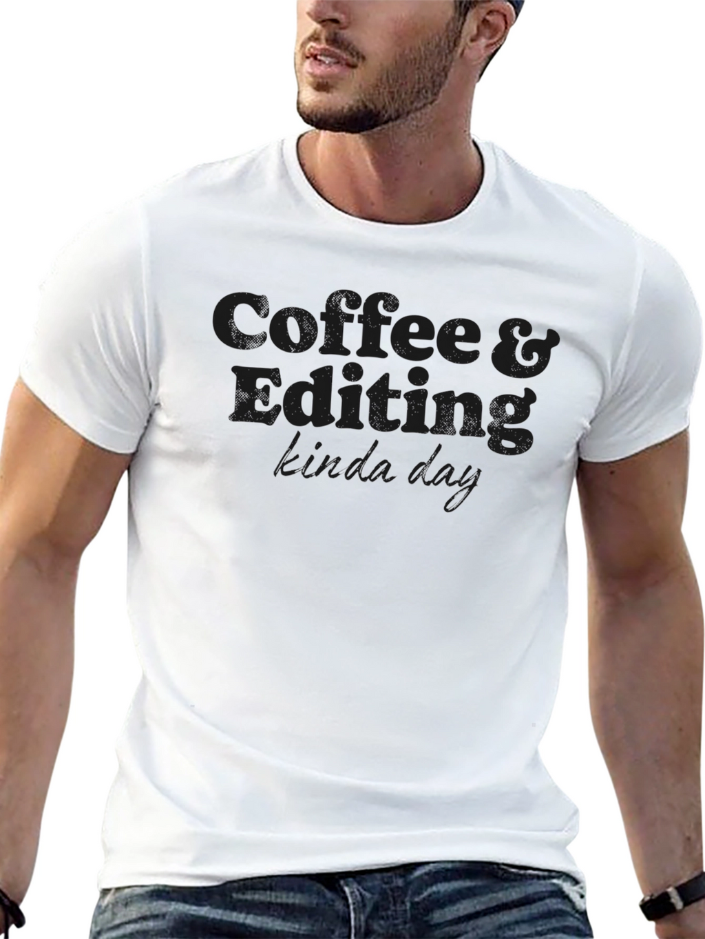 Coffee & Editing T-Shirt - Stylish Comfort