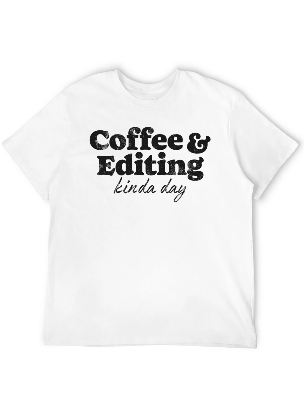 Coffee & Editing T-Shirt - Stylish Comfort