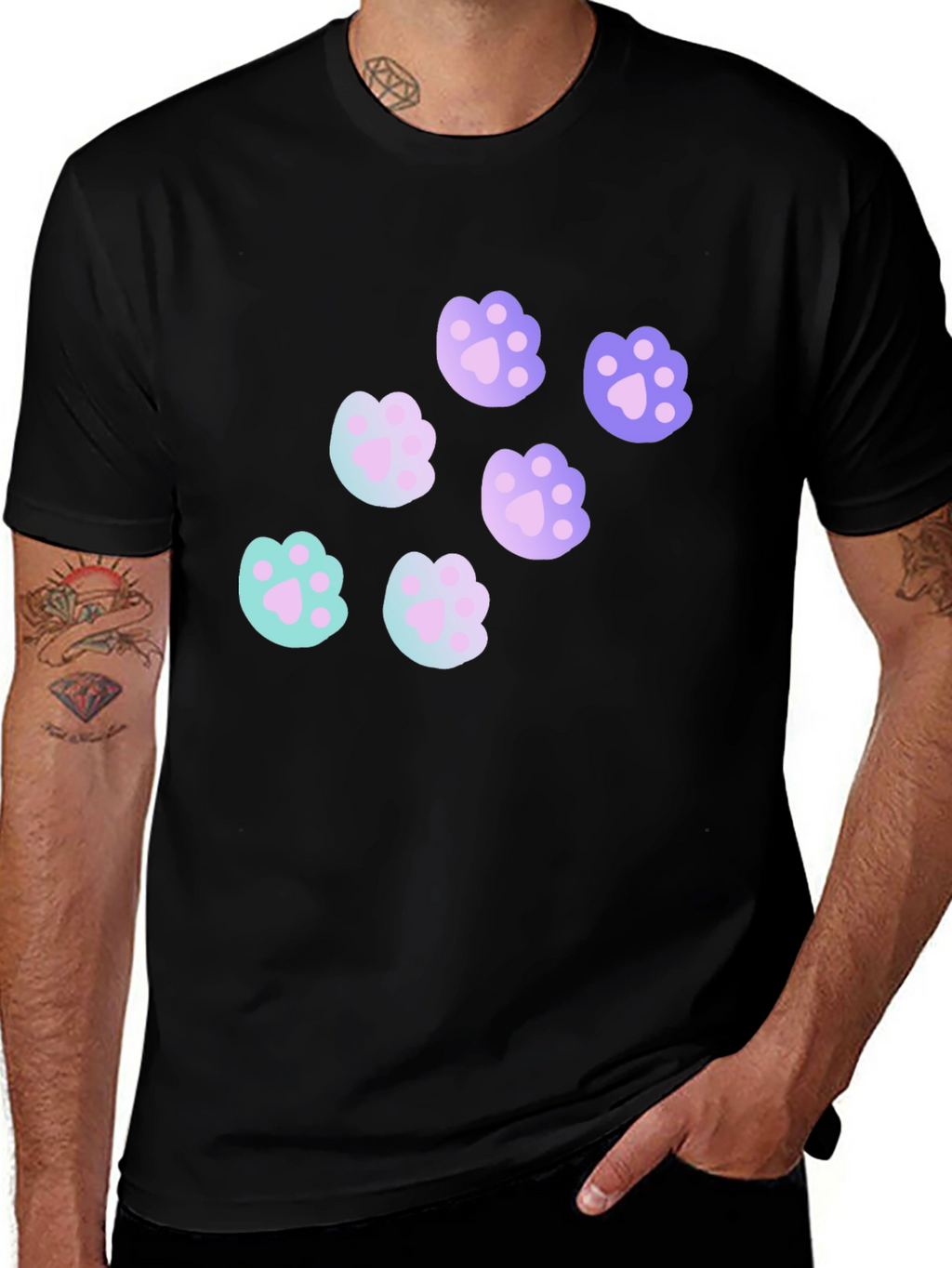 Cute Paw Print T-Shirt