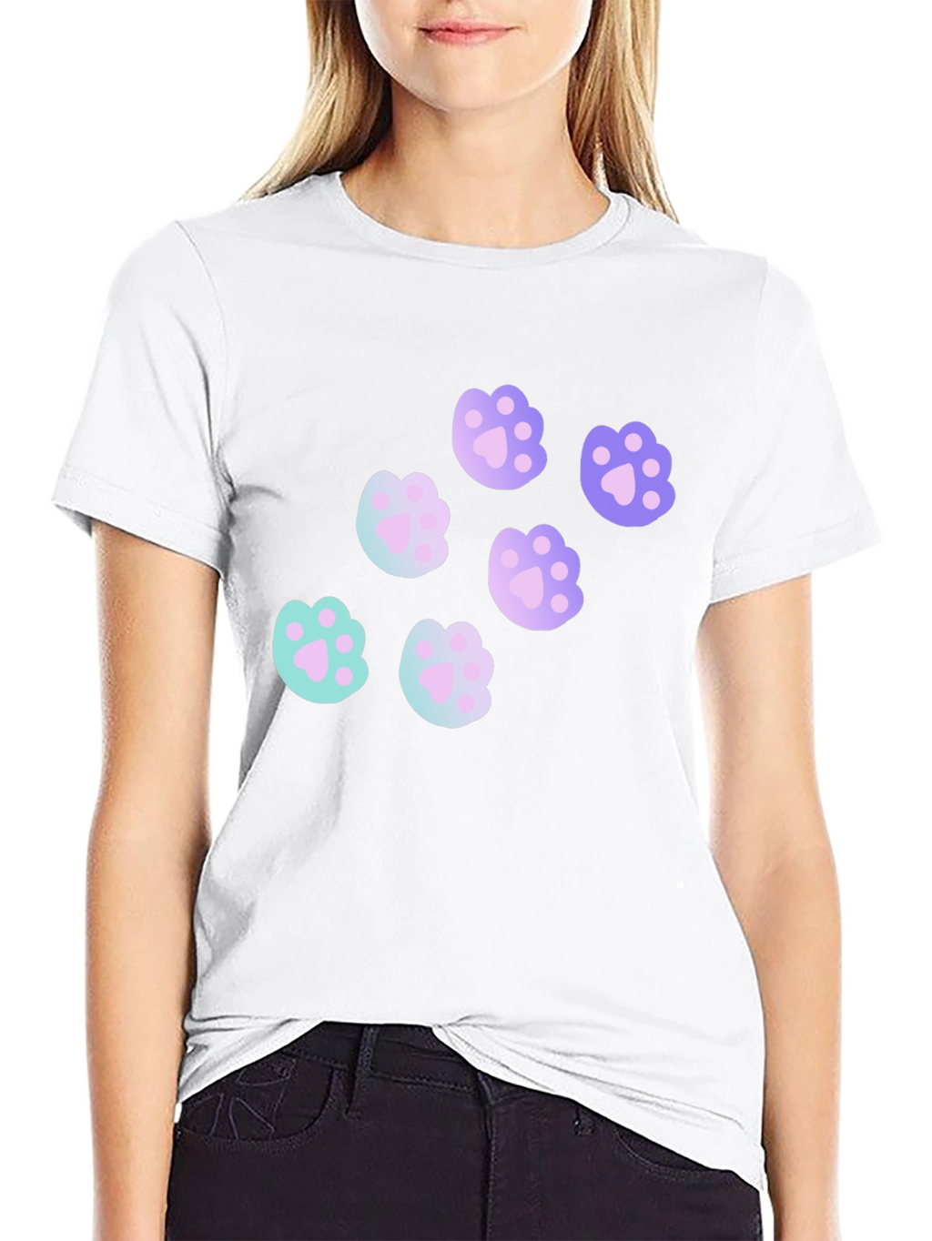 Cute Paw Print T-Shirt