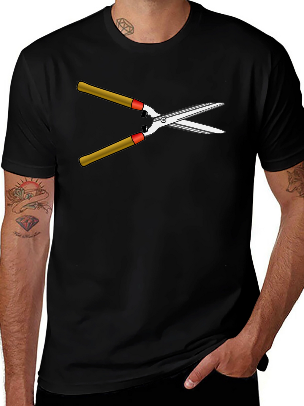 Gardeners Humor Tee - Hedge Trimmer Graphic T-Shirt