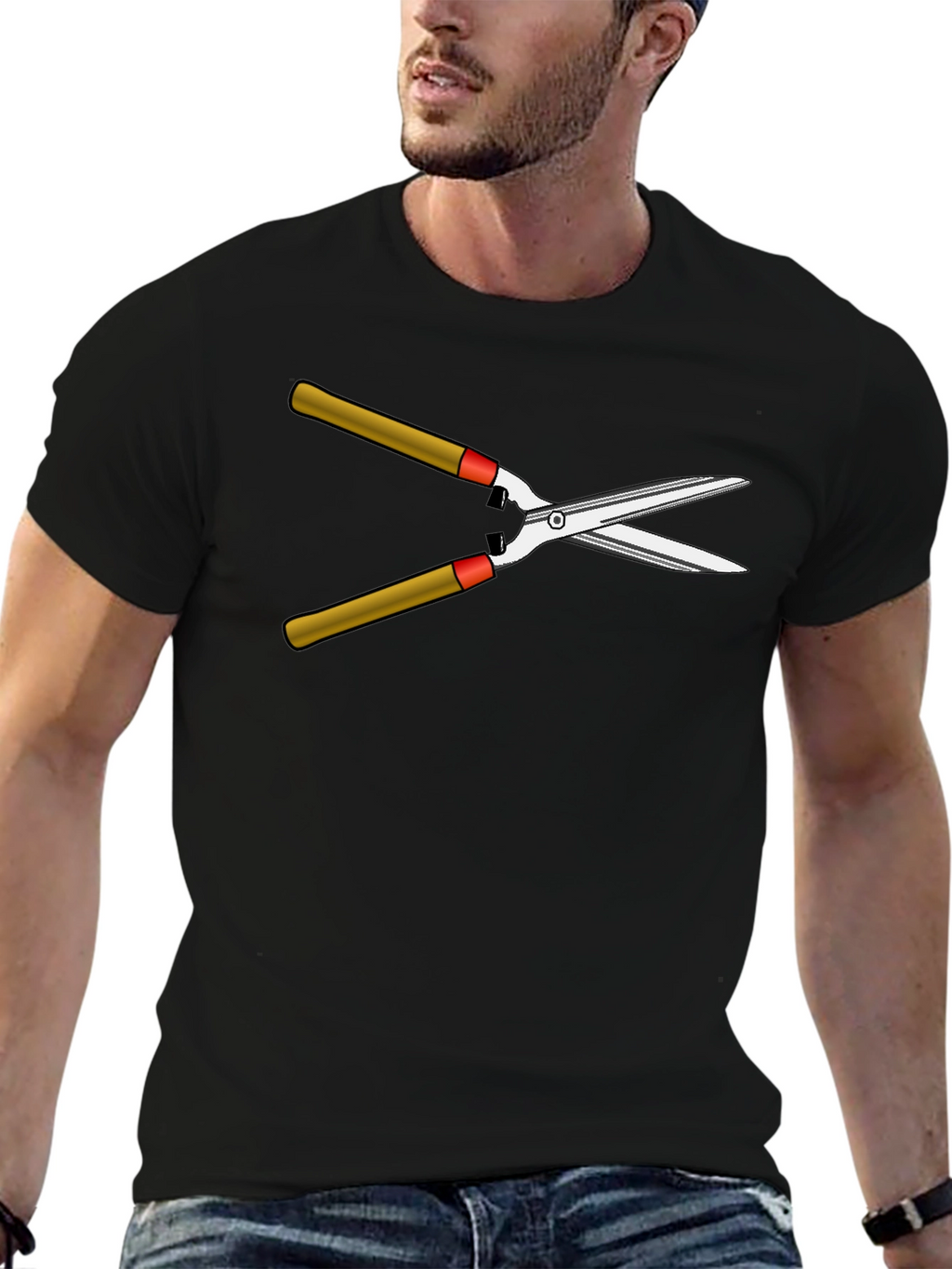 Gardeners Humor Tee - Hedge Trimmer Graphic T-Shirt