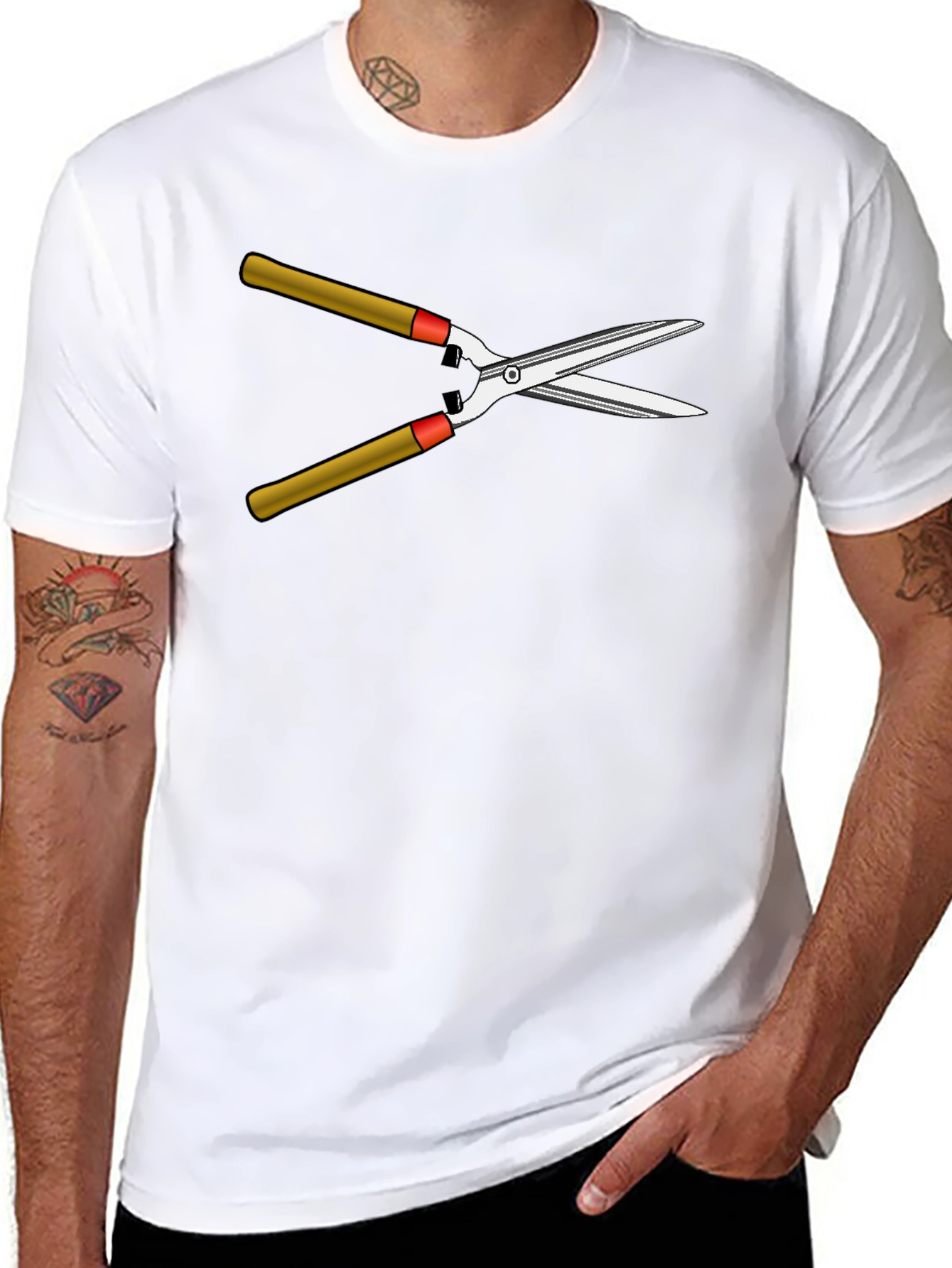 Gardeners Humor Tee - Hedge Trimmer Graphic T-Shirt