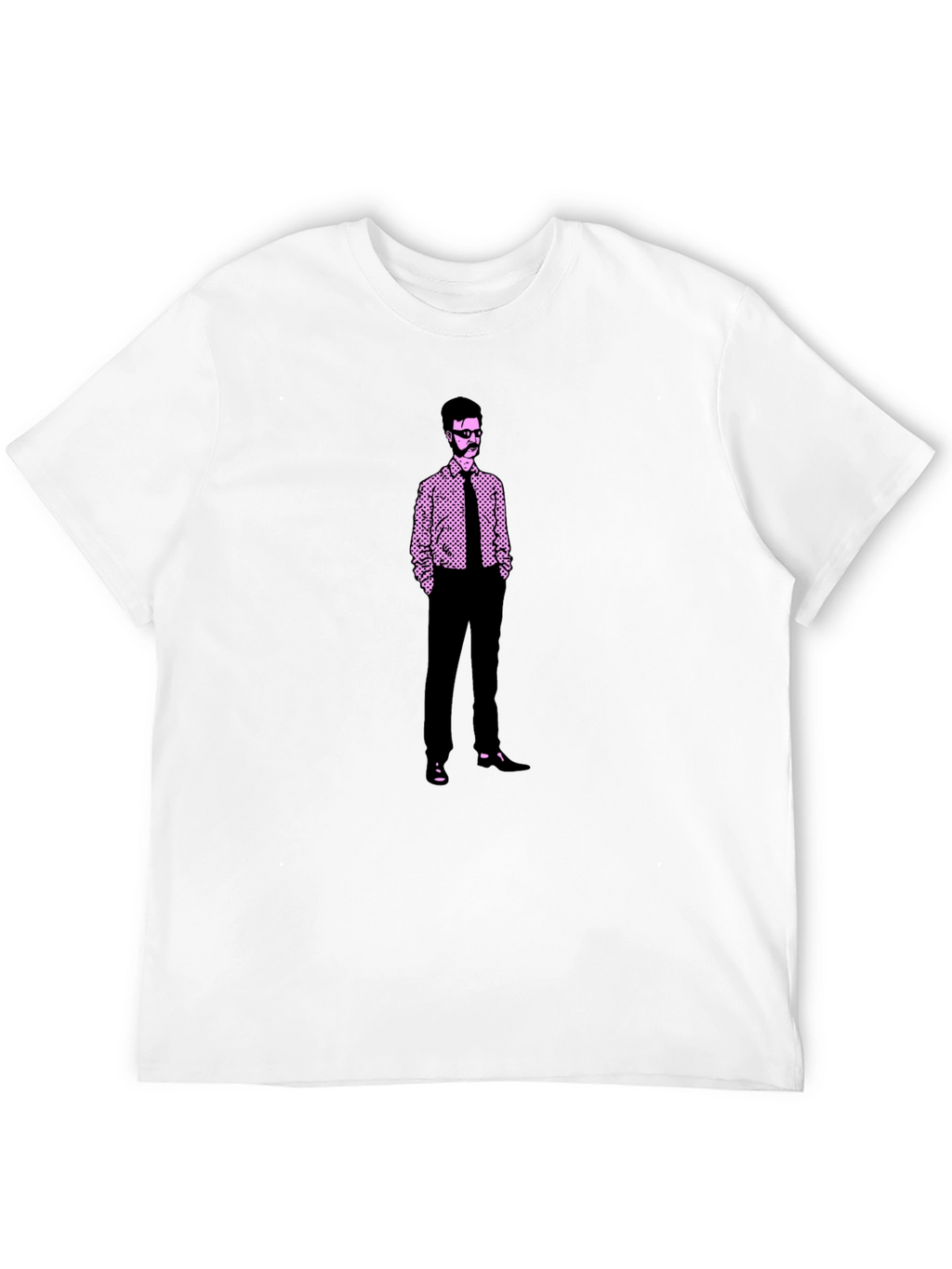 Retro Graphic Tee: Illustrated Man Design