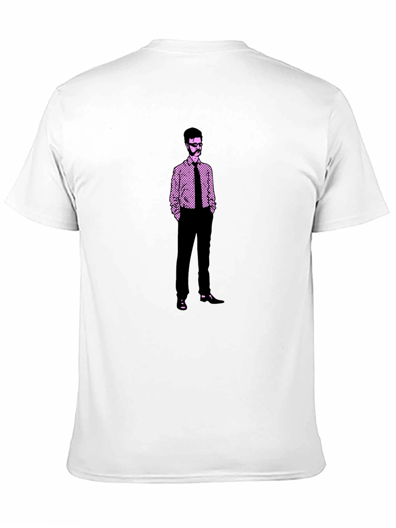 Retro Graphic Tee: Illustrated Man Design