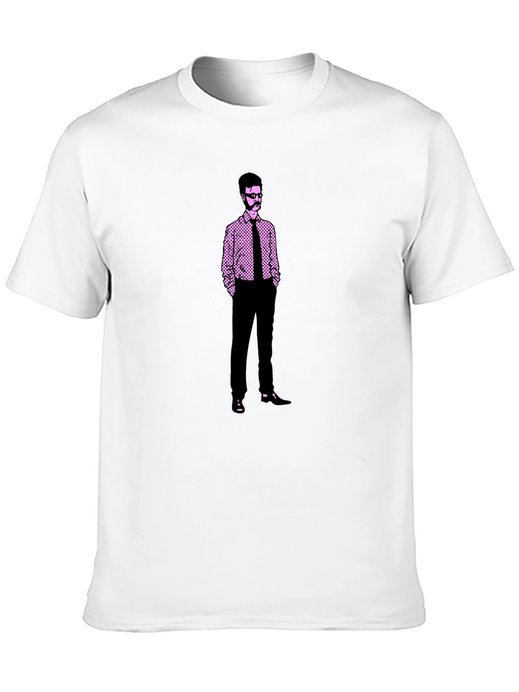 Retro Graphic Tee: Illustrated Man Design