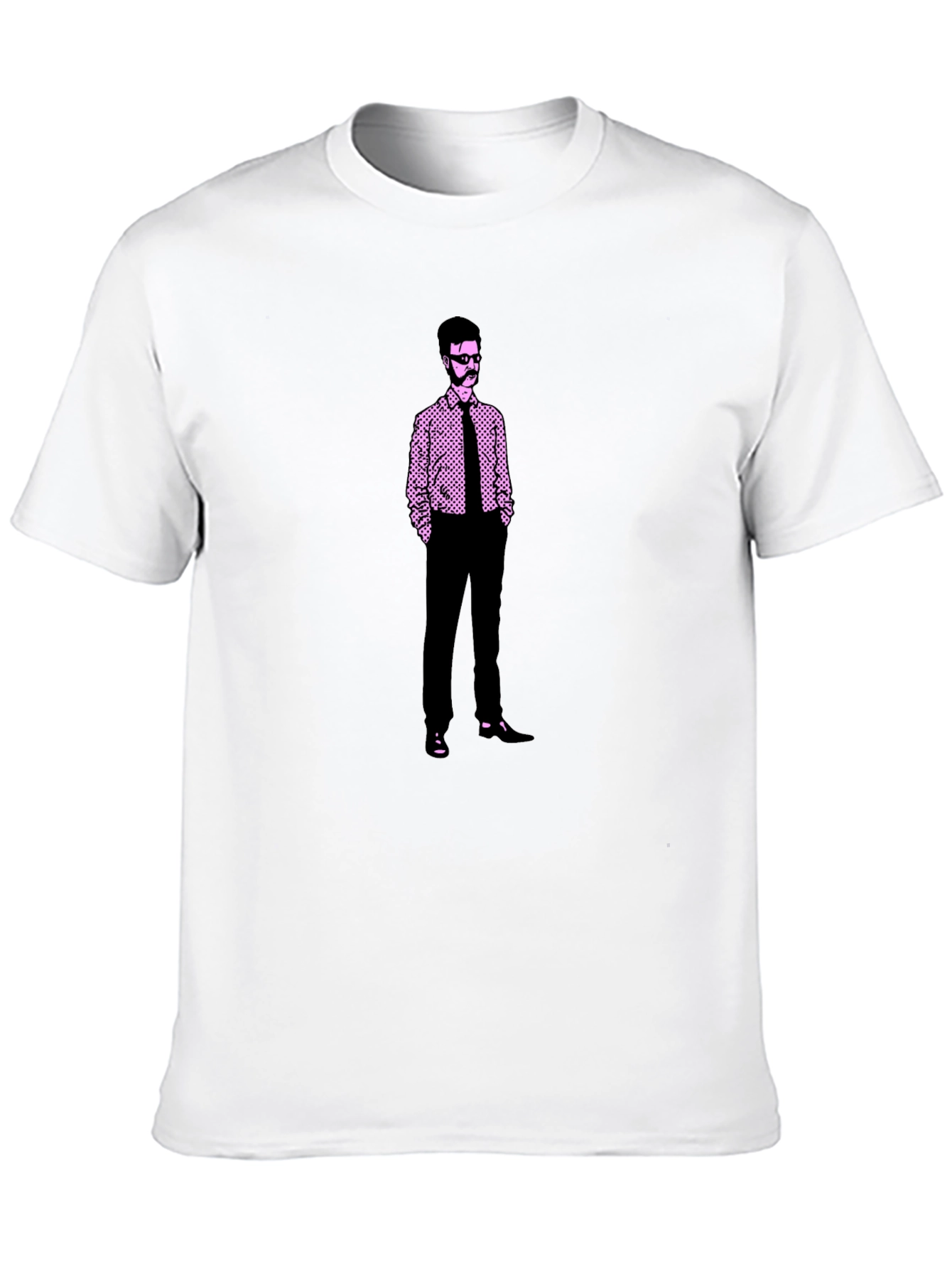 Retro Graphic Tee: Illustrated Man Design