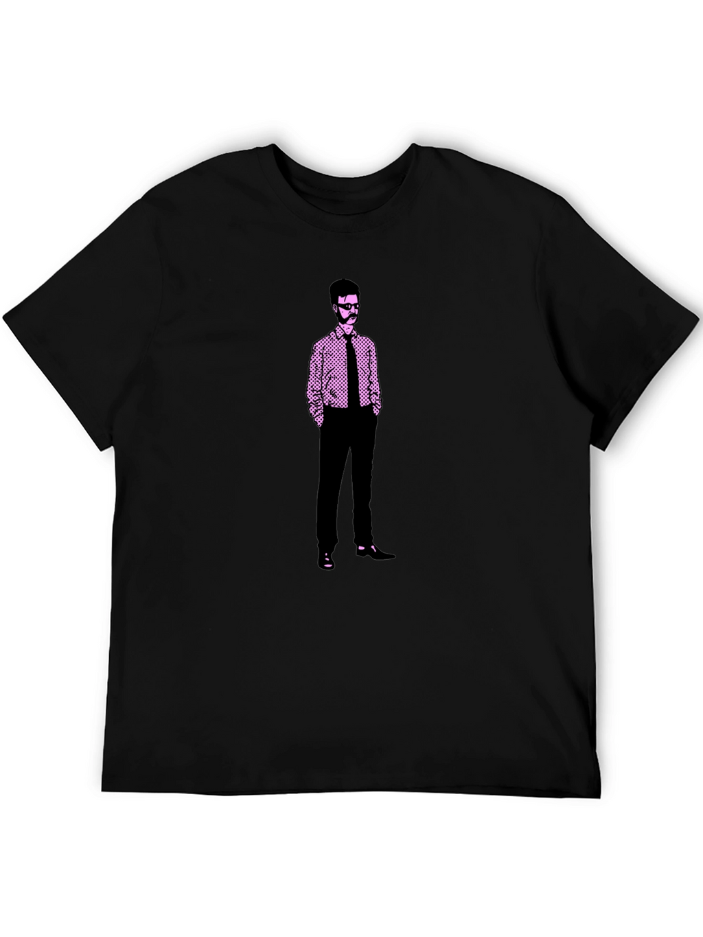 Retro Graphic Tee: Illustrated Man Design
