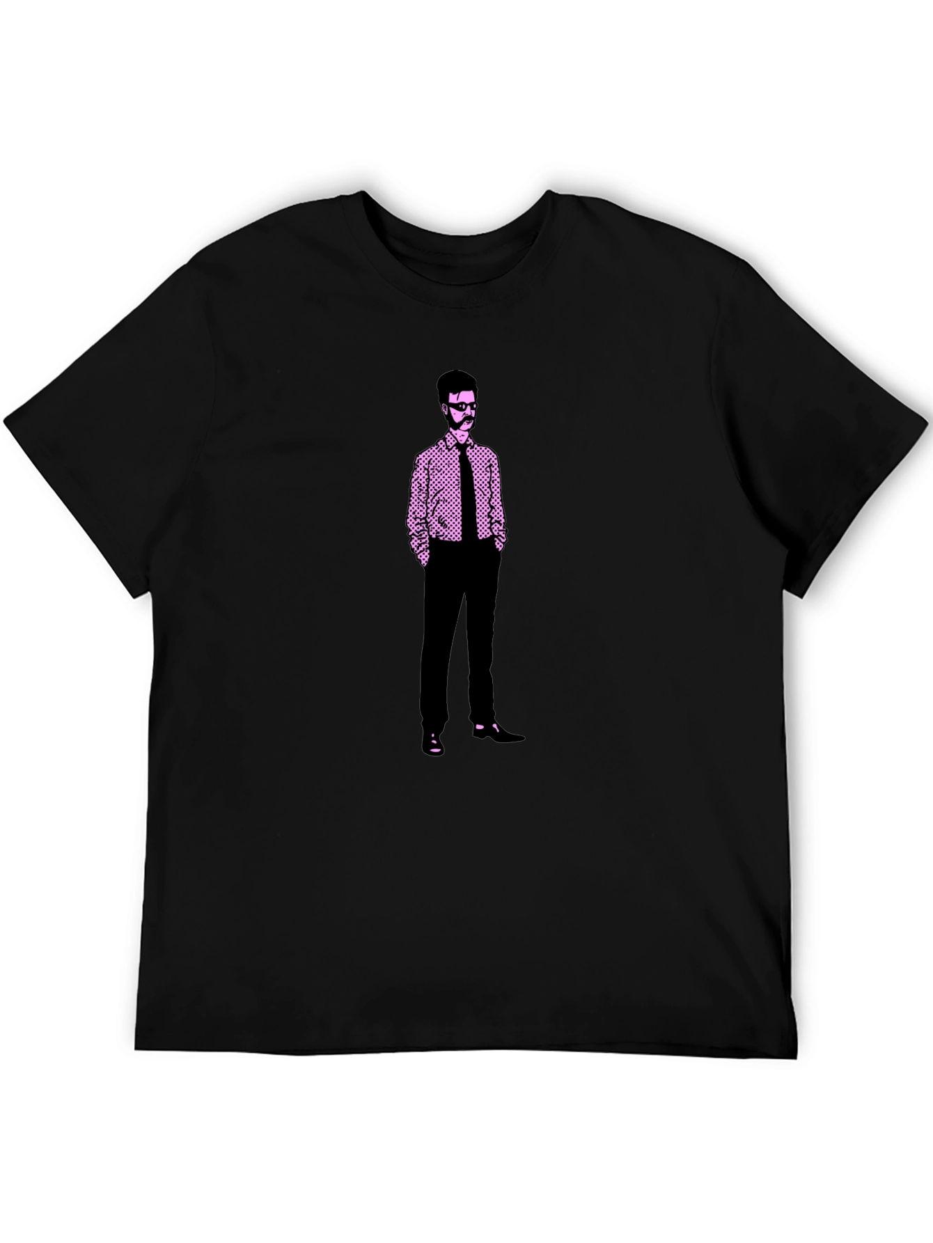 Retro Graphic Tee: Illustrated Man Design