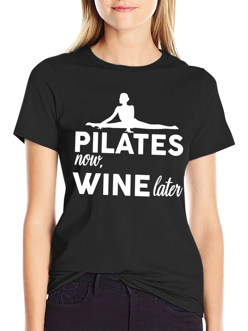 Pilates Now Wine Later Graphic T-Shirt - Unisex