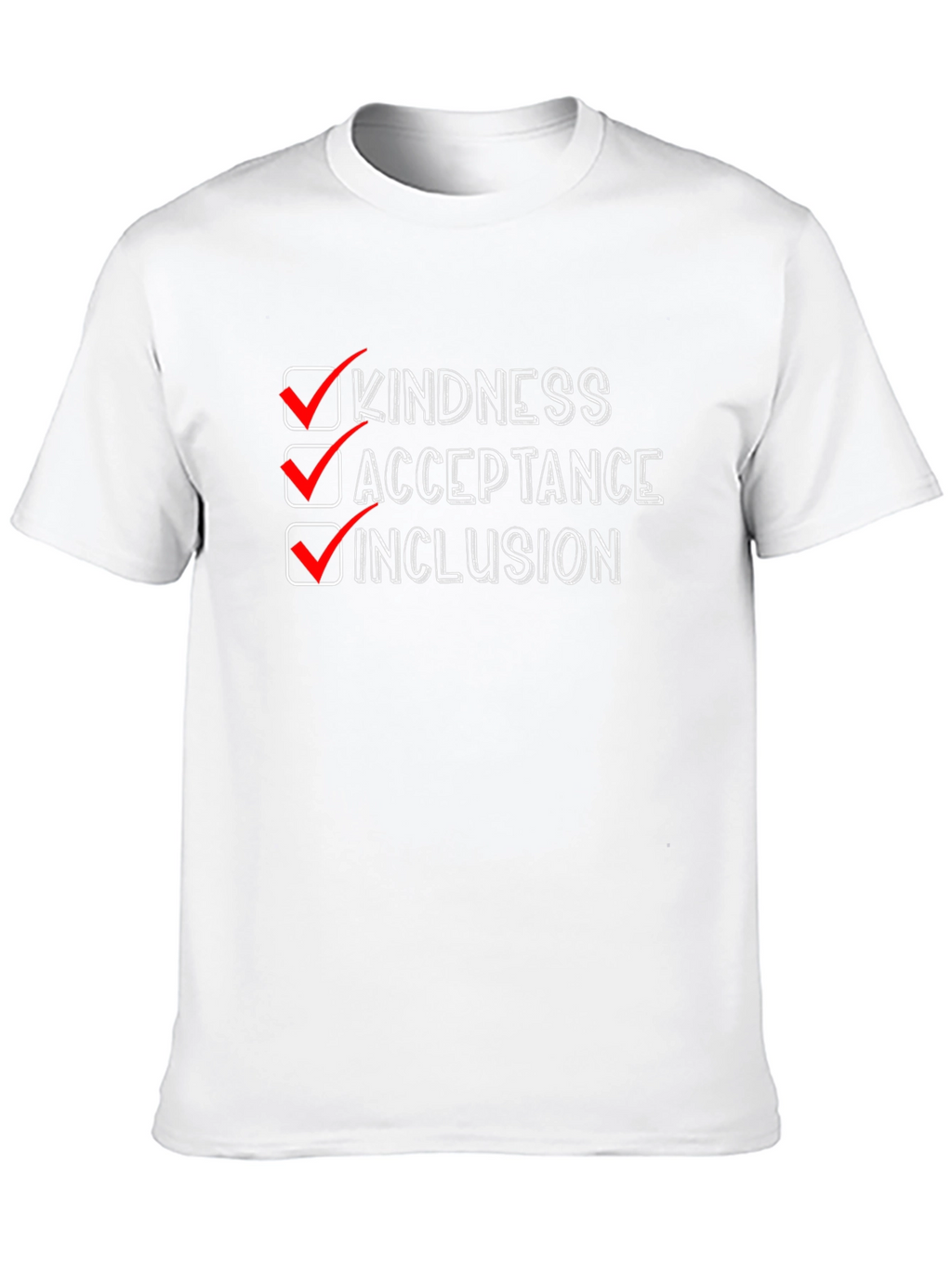 Kindness Acceptance Inclusion Graphic Tee