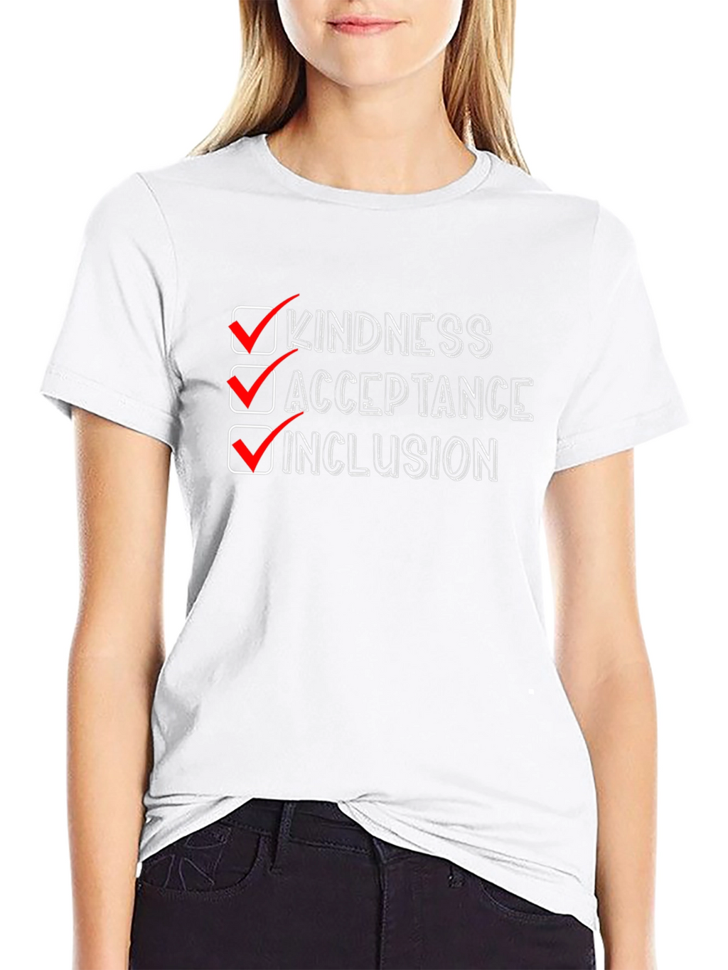 Kindness Acceptance Inclusion Graphic Tee