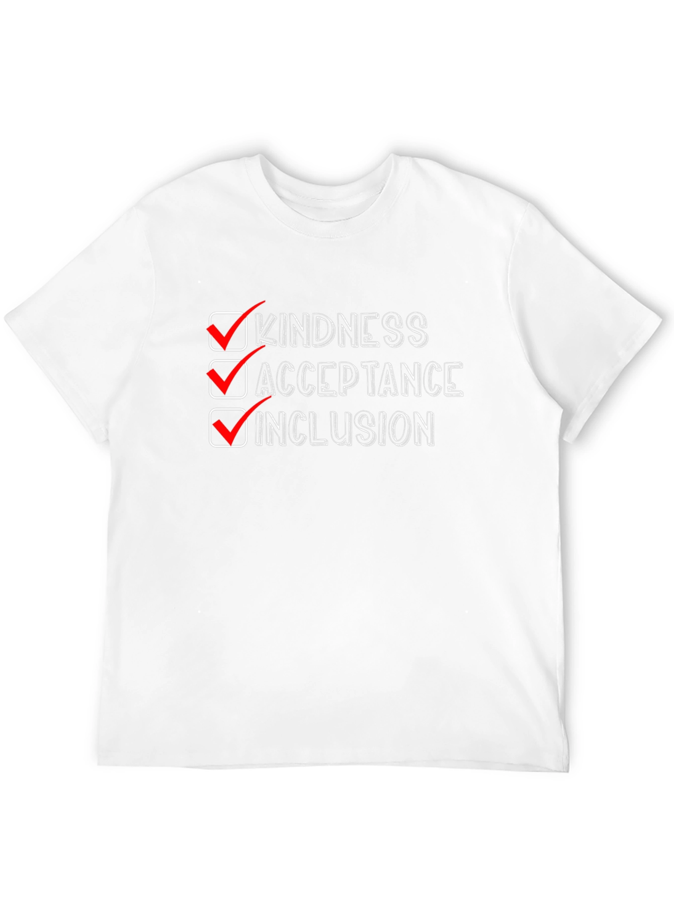Kindness Acceptance Inclusion Graphic Tee