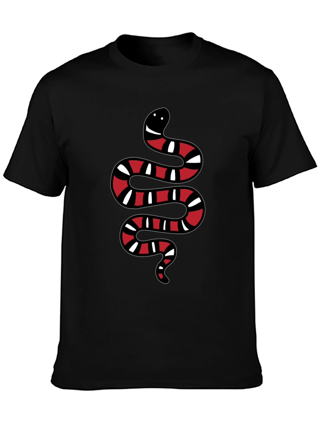 Snake Graphic Black T-Shirt