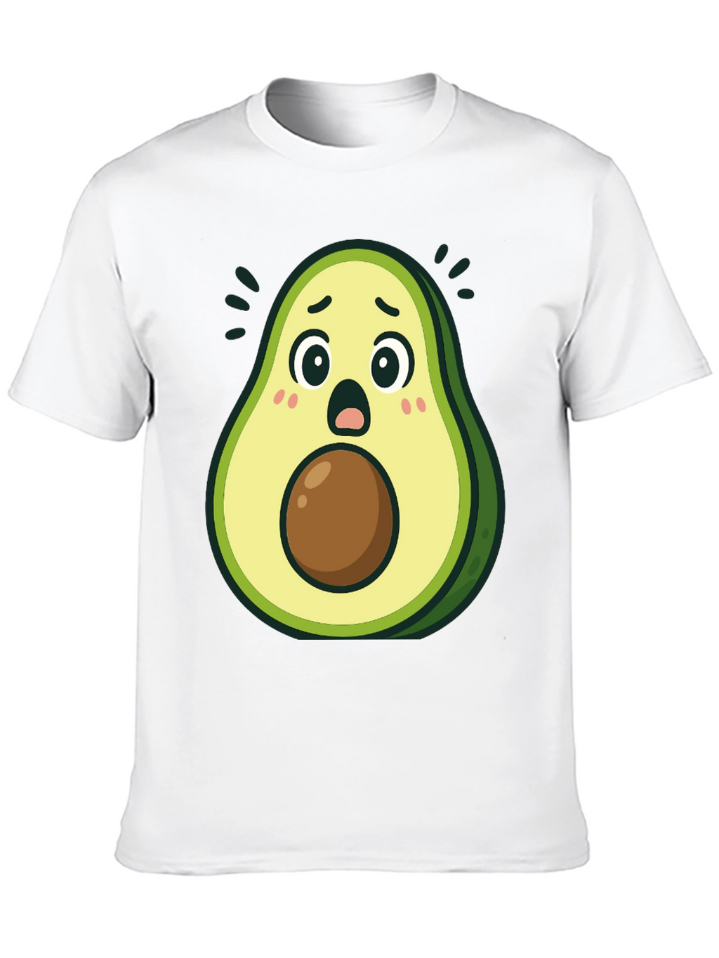 Surprised Avocado T-Shirt - Funny Graphic Tee