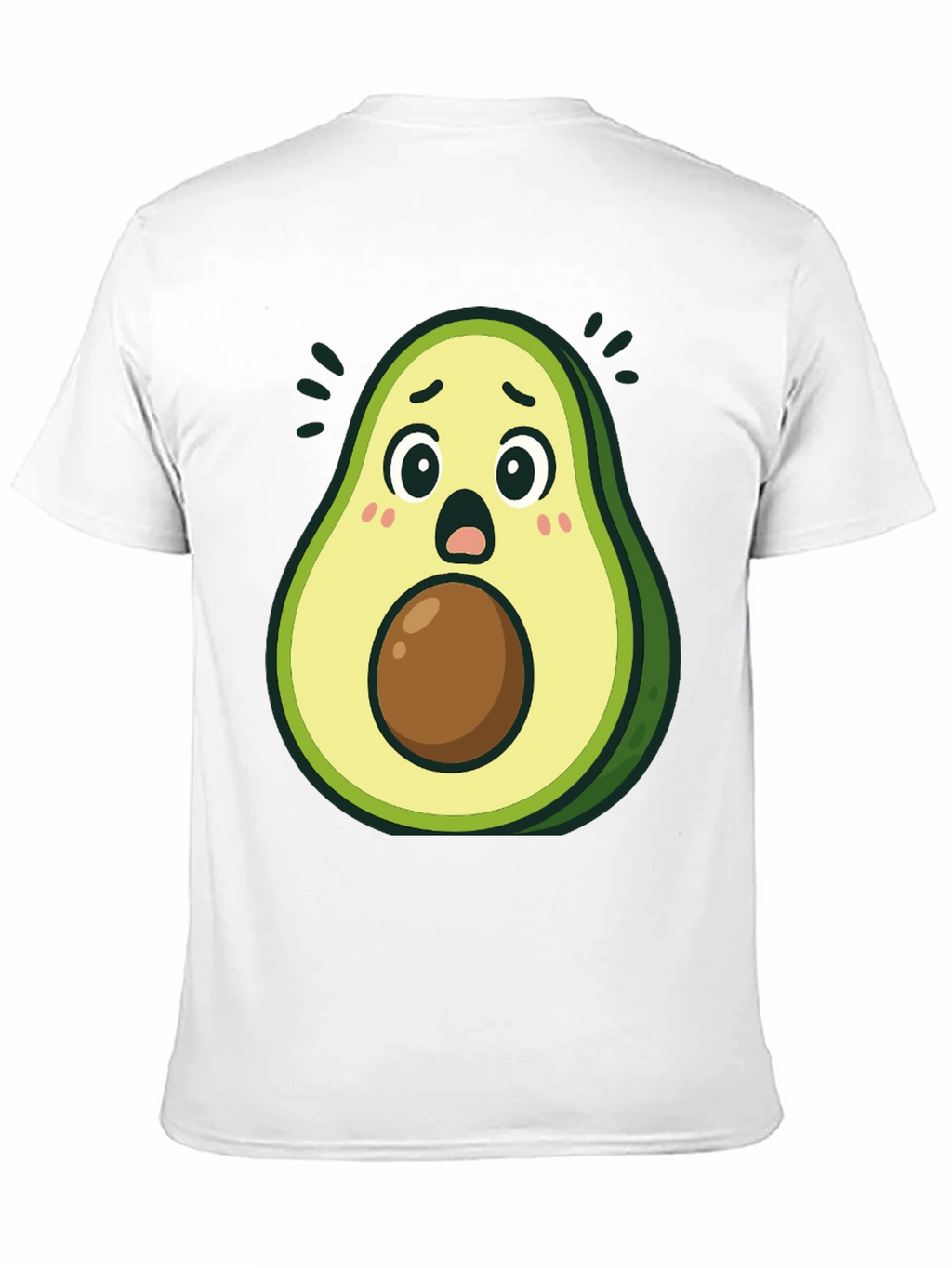 Surprised Avocado T-Shirt - Funny Graphic Tee