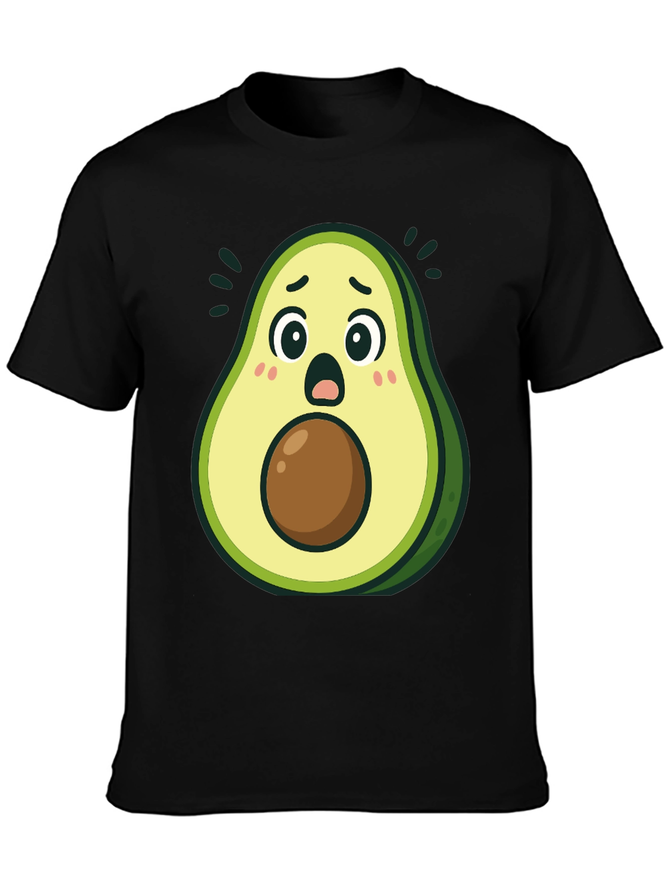 Surprised Avocado T-Shirt - Funny Graphic Tee