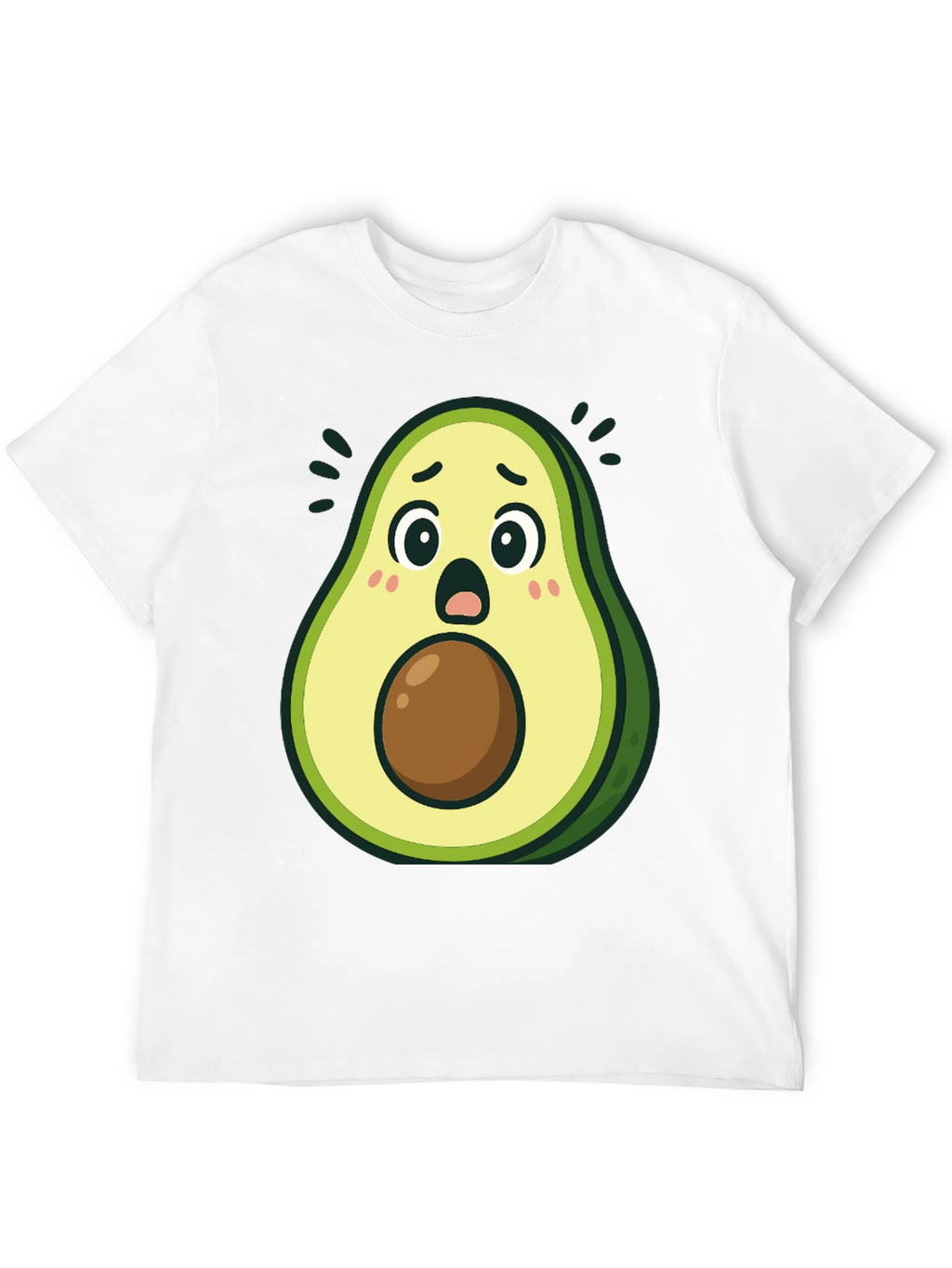 Surprised Avocado T-Shirt - Funny Graphic Tee