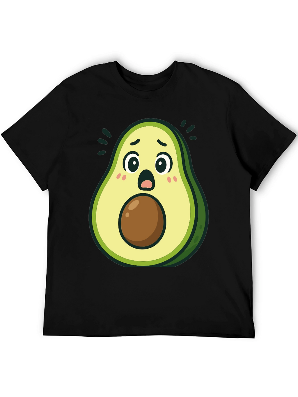 Surprised Avocado T-Shirt - Funny Graphic Tee
