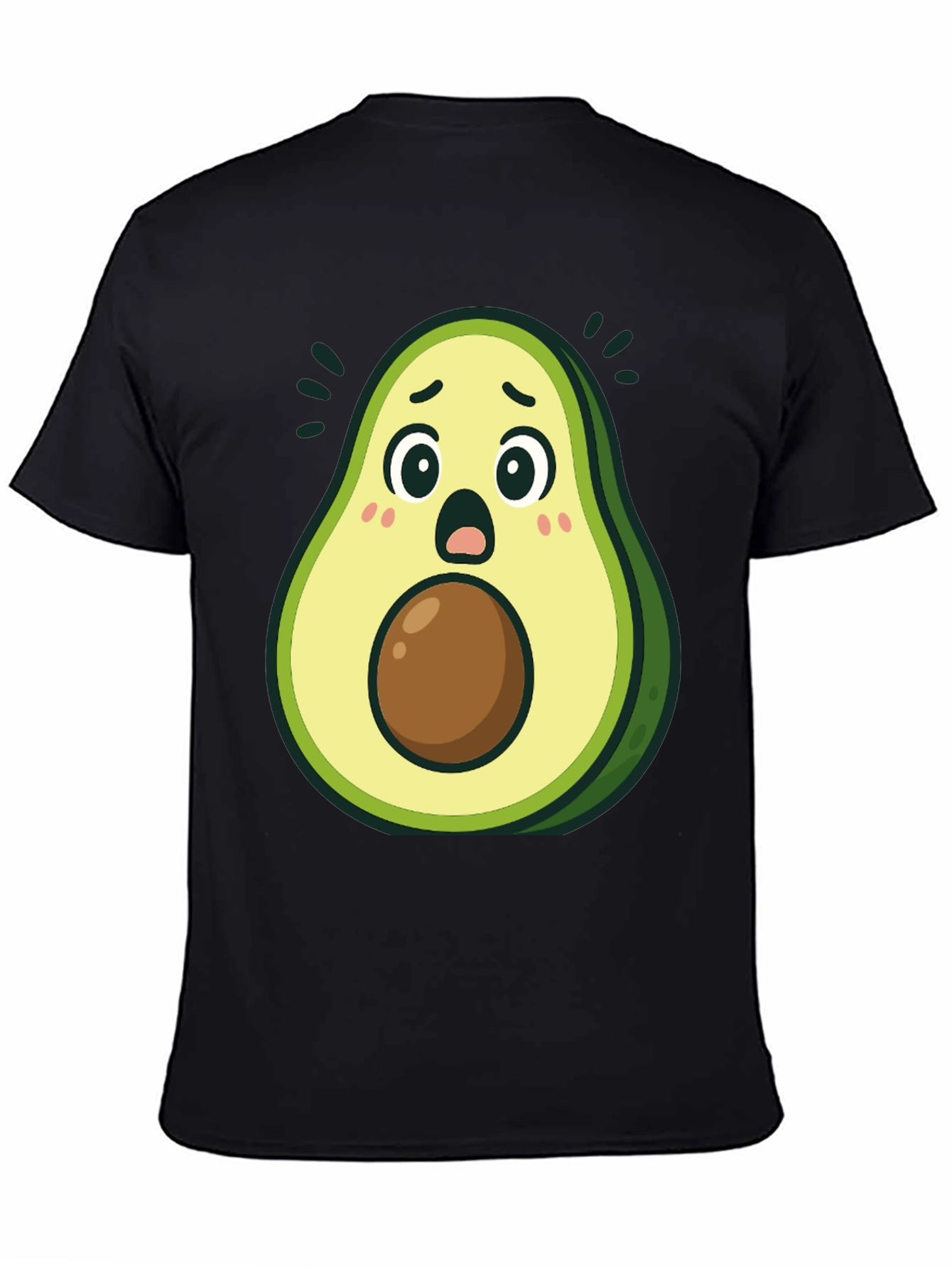 Surprised Avocado T-Shirt - Funny Graphic Tee