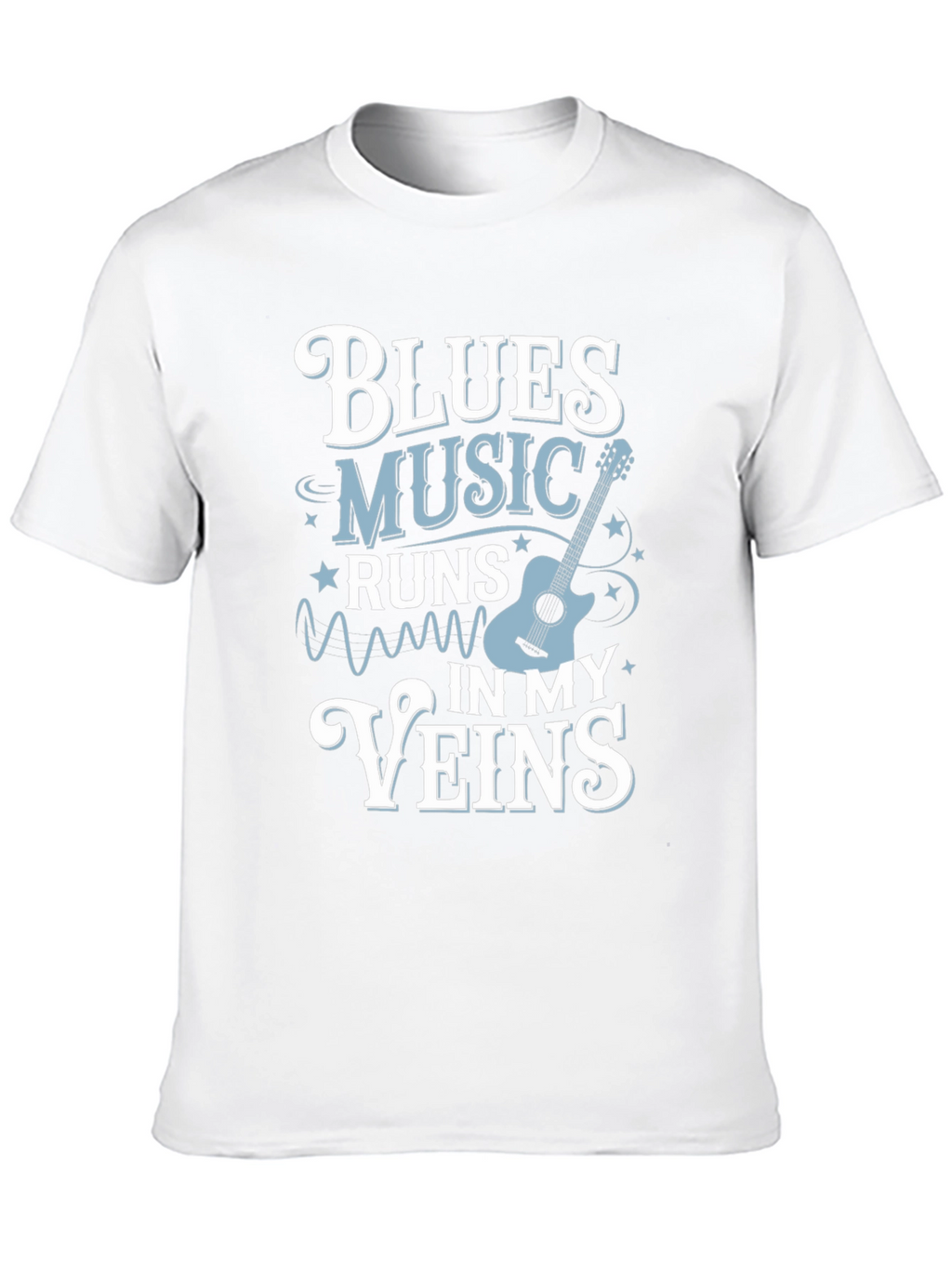 Blues Music Runs In My Veins T-Shirt